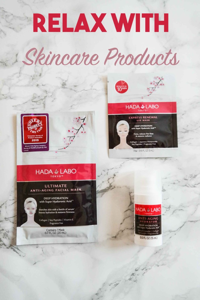 Relax-with-skincare-products