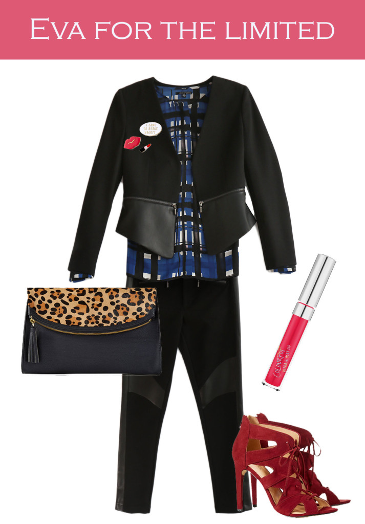 Moto jacket, pants and shirt from Eva Longoria for The Limited #EvaforTheLimited