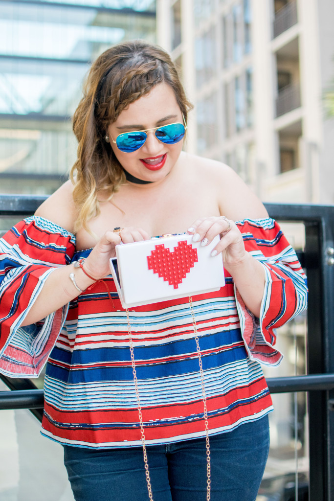 It's the last day of summer in Texas but I'm still obsessed with off-the shoukder tops. 