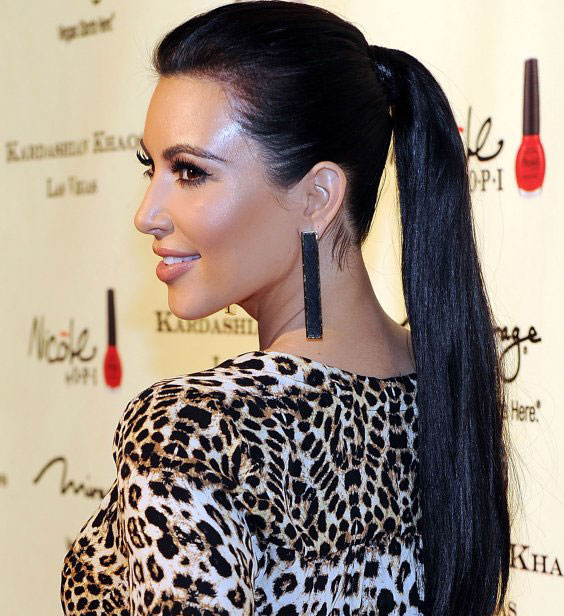 kim-kardashian-ponytail-pictures
