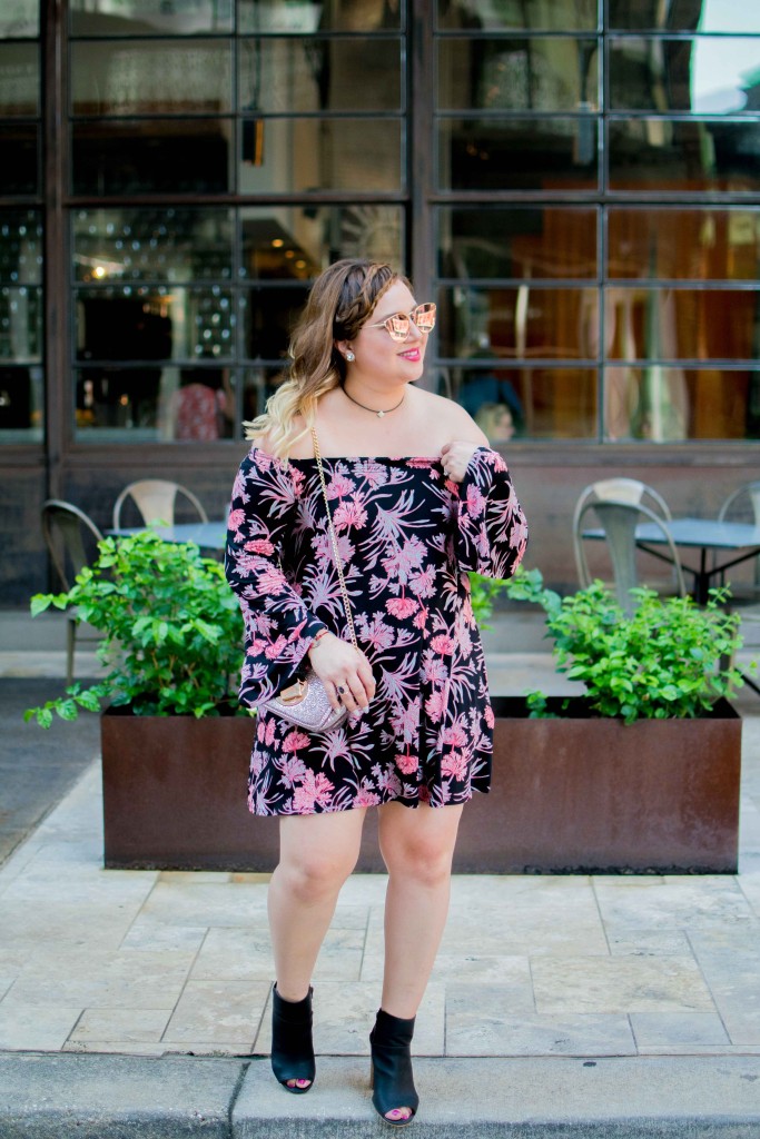 Fall Florals + My Favorite Open Toe Booties for Fall 