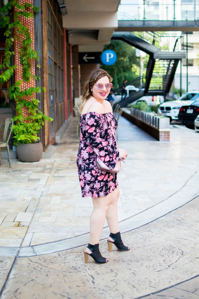Fall florals and open toe booties are my transitional Fall staples 