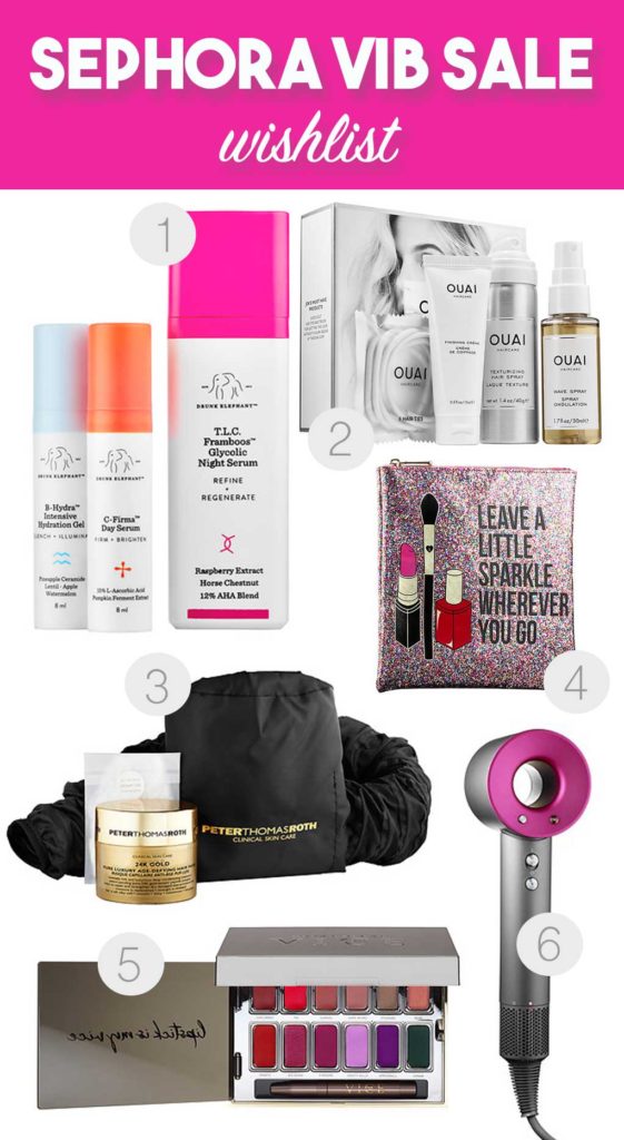 Sephora VIB Sale - My weishlist includes soem outrageous ptroducts like a 24K Gold Hair Mask and a Supersonic Hair Dryer