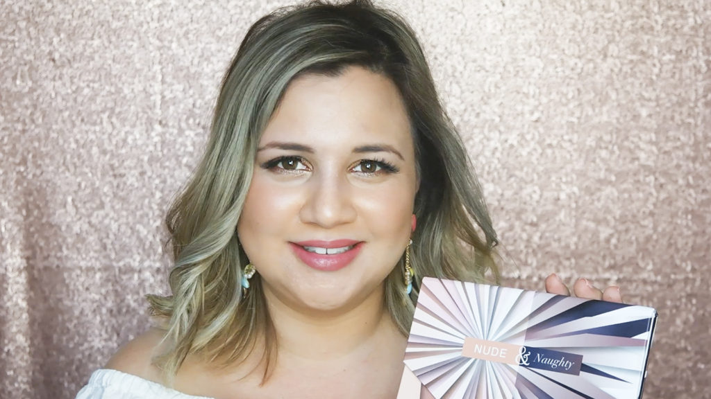 The finishe dlook with the Nude and Naughty Palette from Luminess Air 