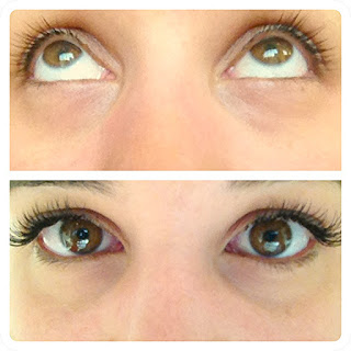 Lash Extensions - Before and After