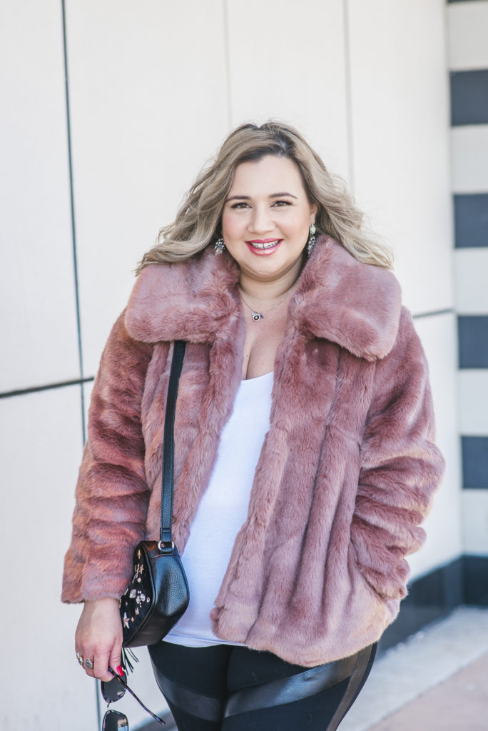 target pink fur jacket