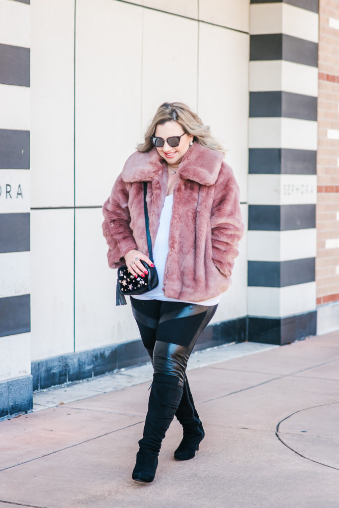 Target Faux Fur Pink Coat