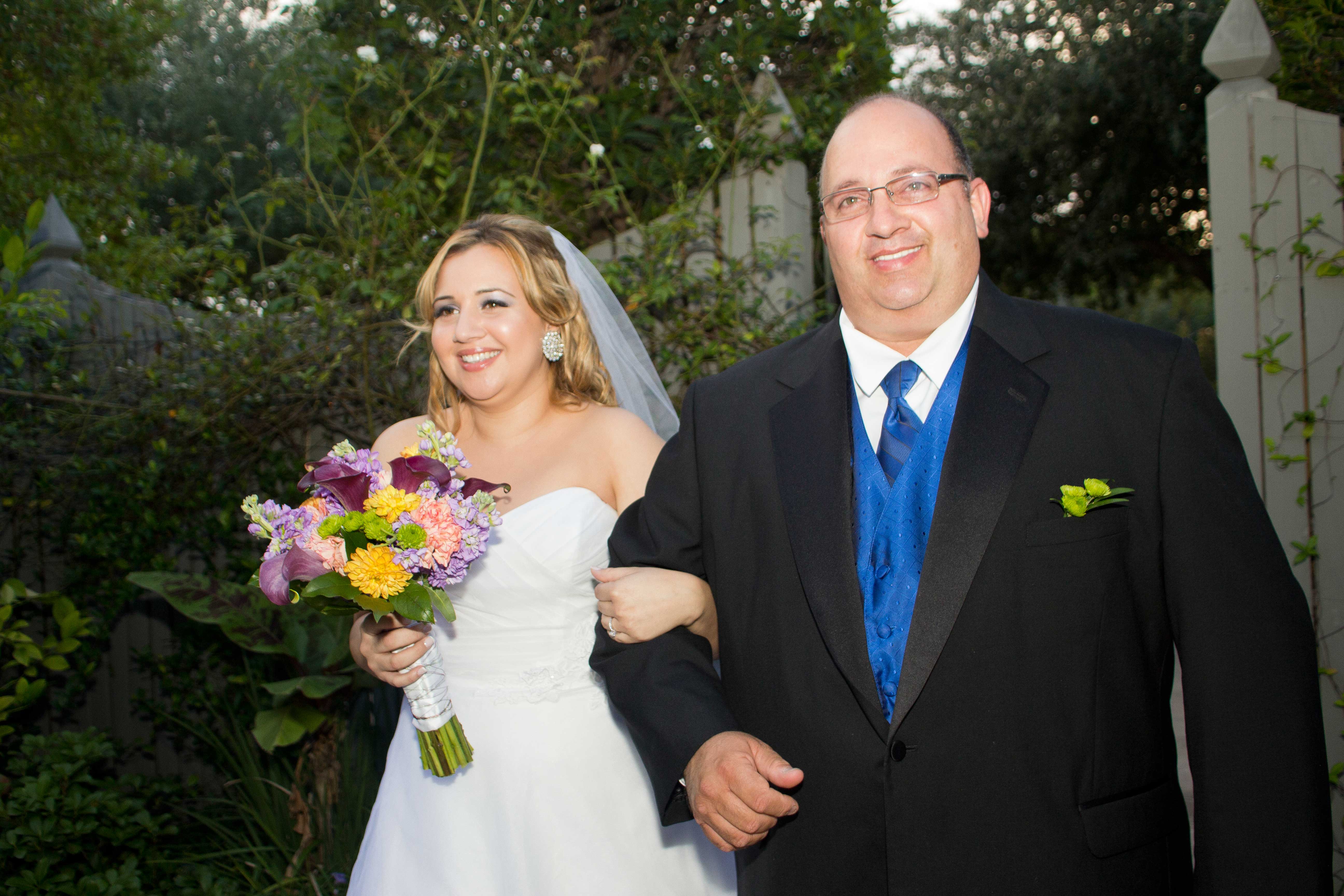 Walking down the aisle with my dad