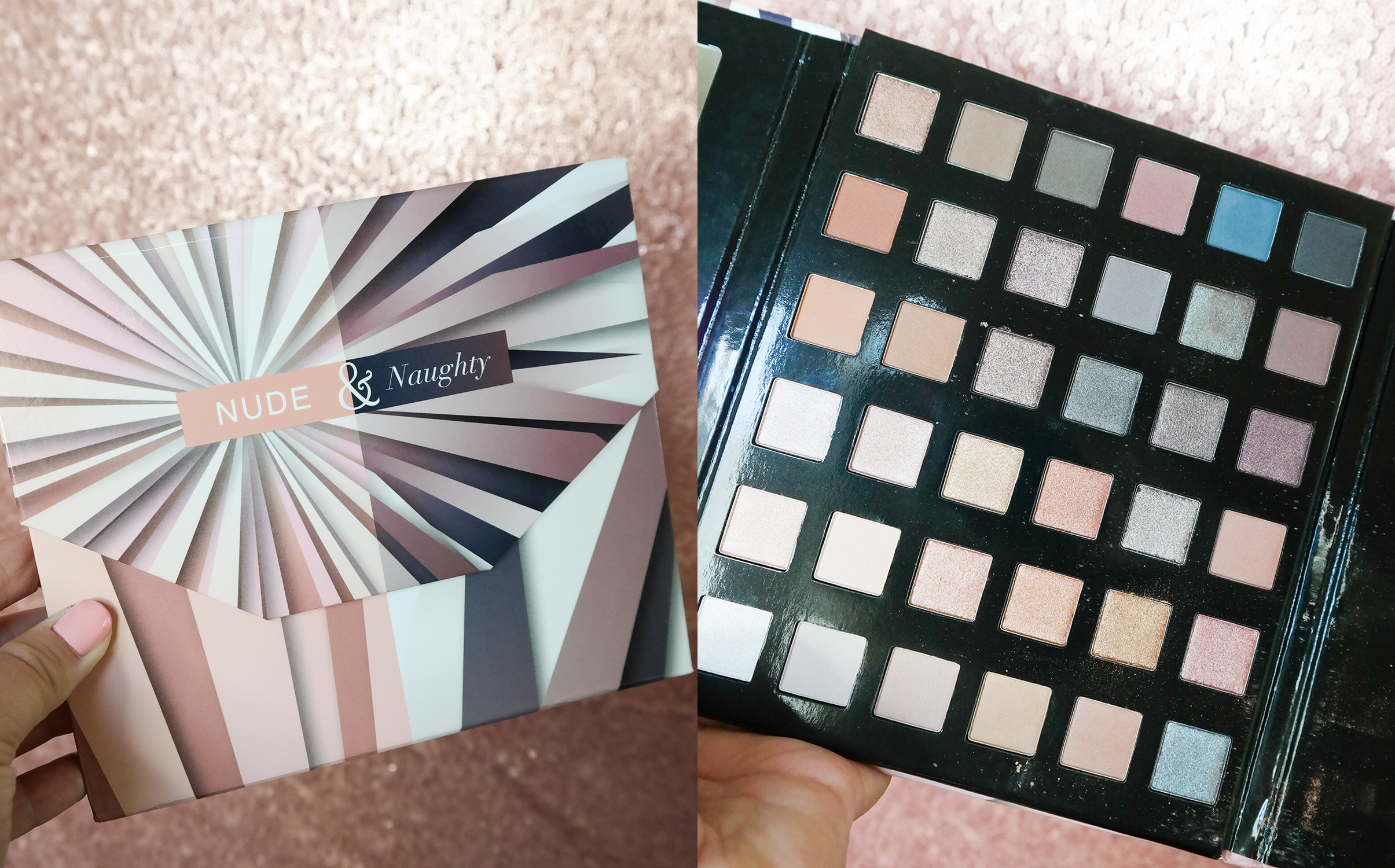 The Luminess Air Nude and Naughty Eye-Shadow Palette