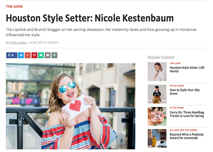 Houstonia - Houston Style Setter-Nicole Kestenbaum