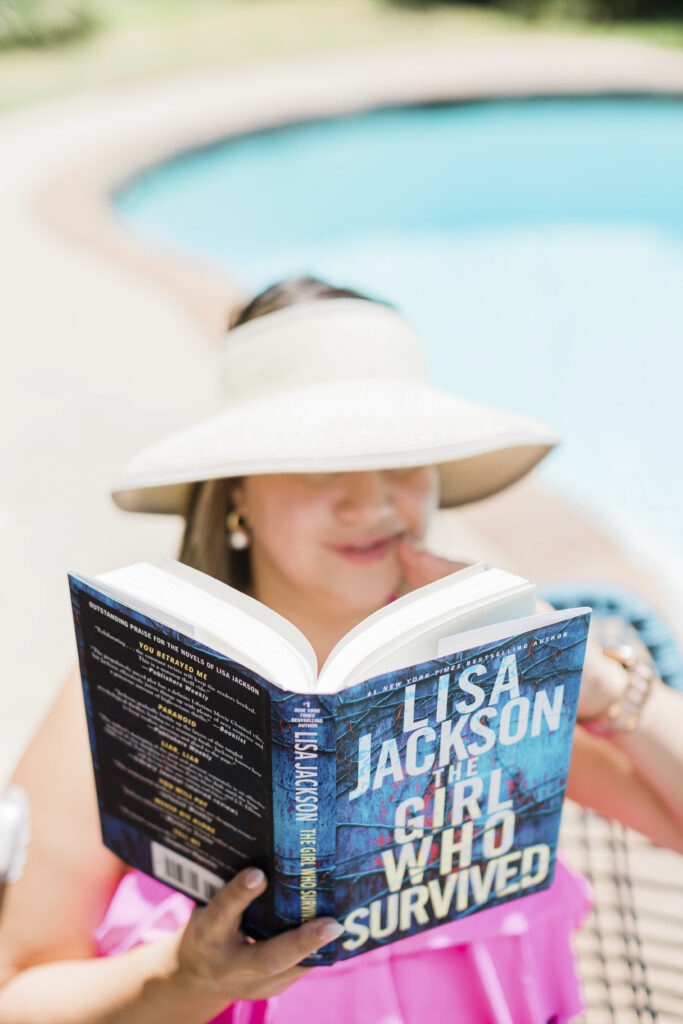 page turner book by the pool